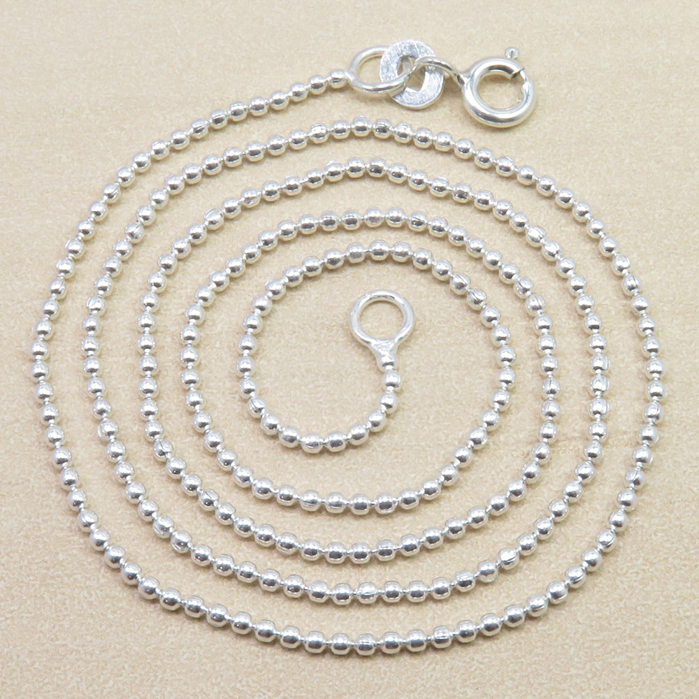 925 Sterling Silver Ball Chain 16 inches