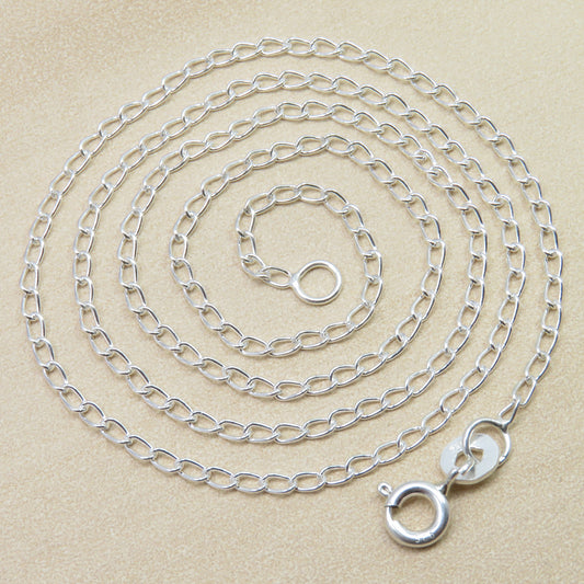 925 Sterling Silver Boat Chain 16 inches