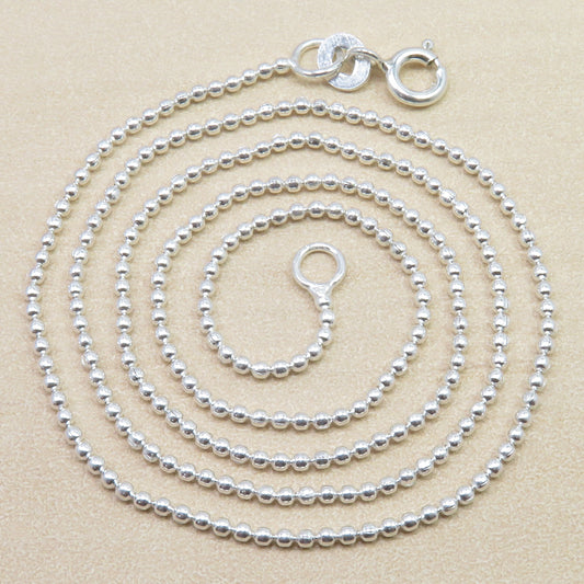 925 Sterling Silver Ball Chain 16 inches