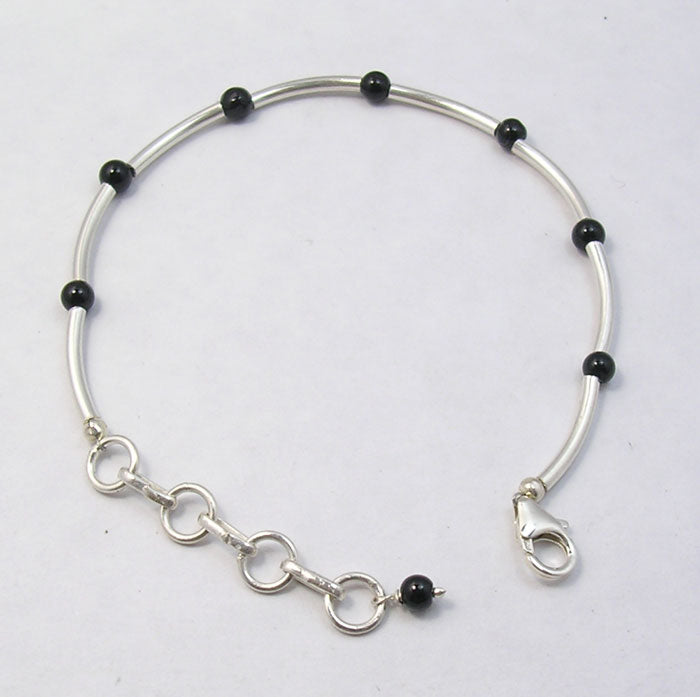 925 Sterling Silver Onyx Bracelet