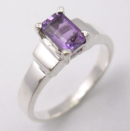 925 Sterling Silver Amethyst Ring
